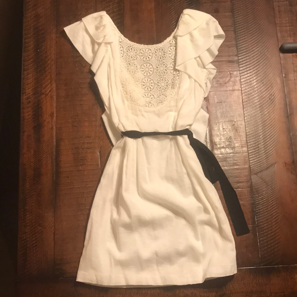 ARK & CO New w/tag White low Back Dress